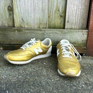 Gold sneakers